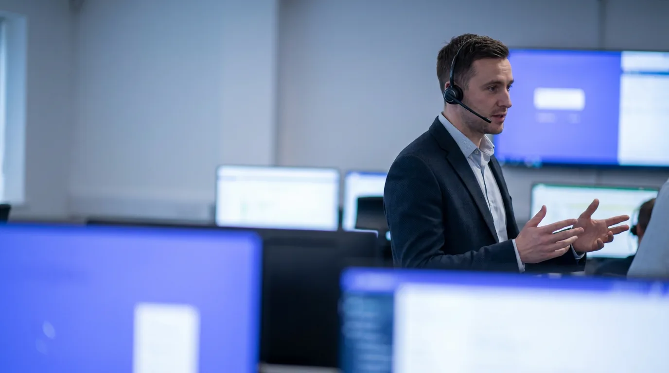 Dispatch coordinator in a modern operations room